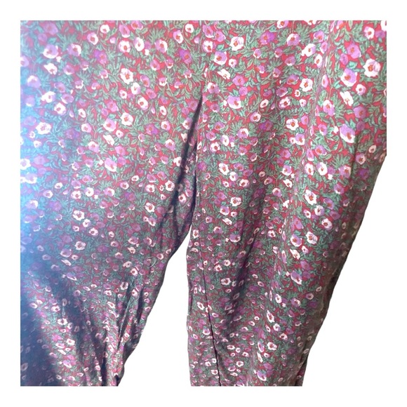 Aeropostole Ditzy Flower Key Hole Front Romper Pants Size Large - Picture 5 of 11